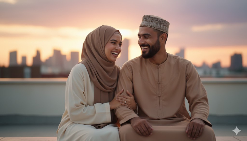 muslim couple prompt gemini
