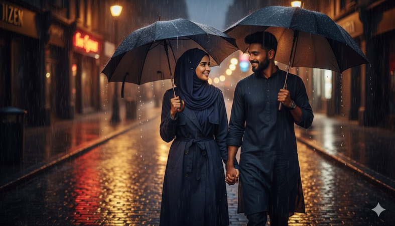 rainy day street photo