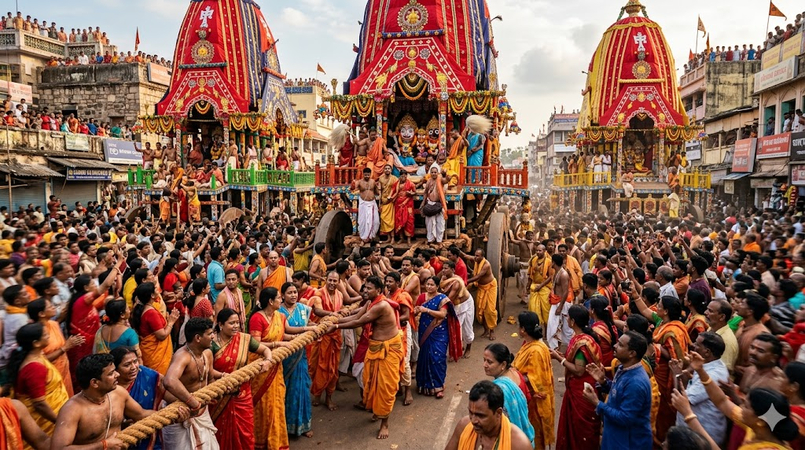 realistic rath yatra prompt