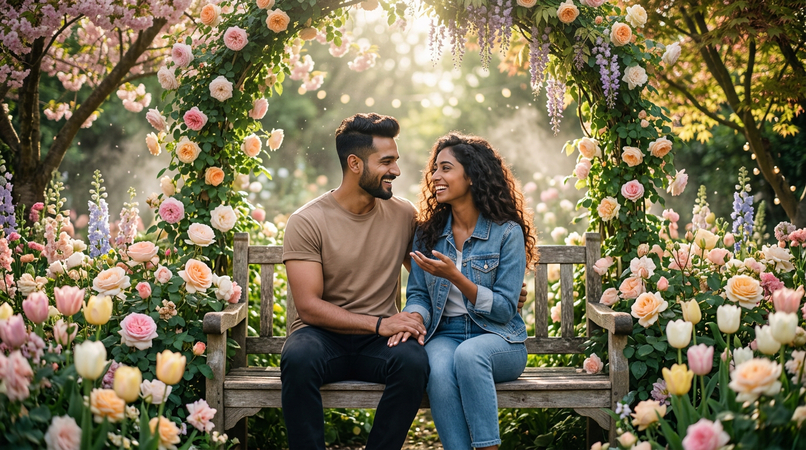 romantic couple photo