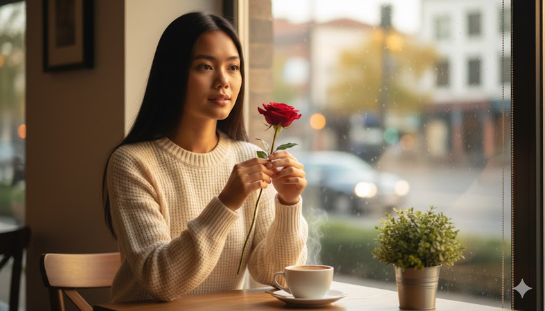 cafe love story prompt