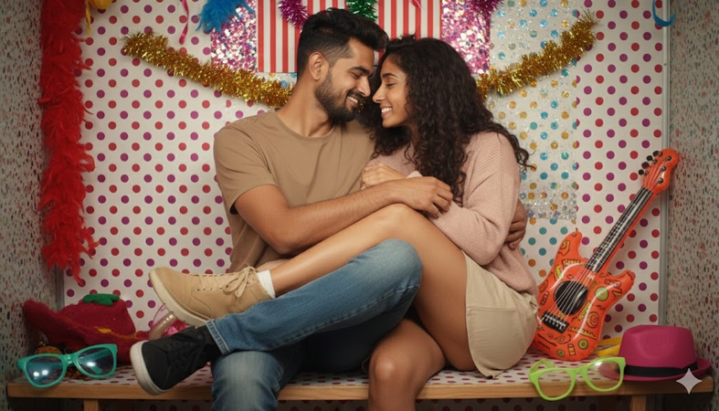 simple photo booth poses for couples