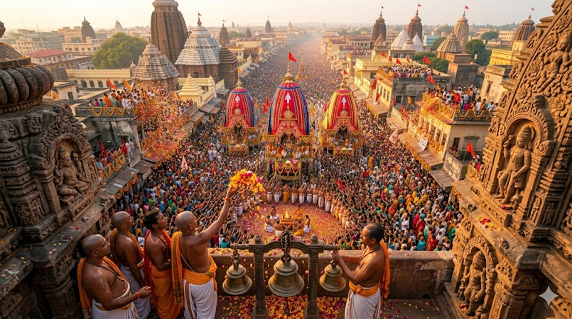 temple rooftop yatra view