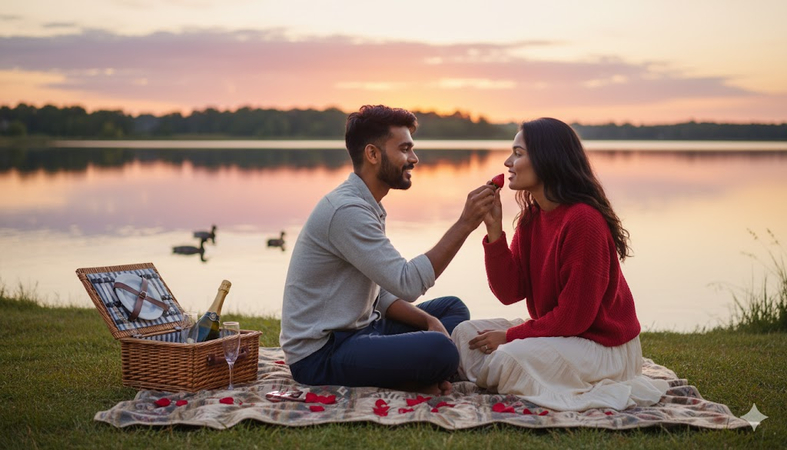 picnic by the lake
