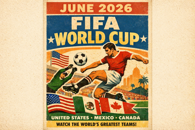vintage world cup poster
