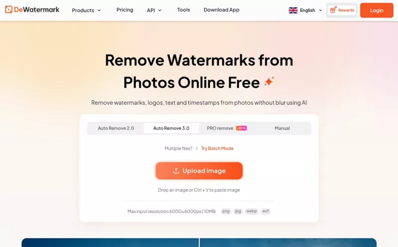 dewatermark removedor de marca d'água de fotos