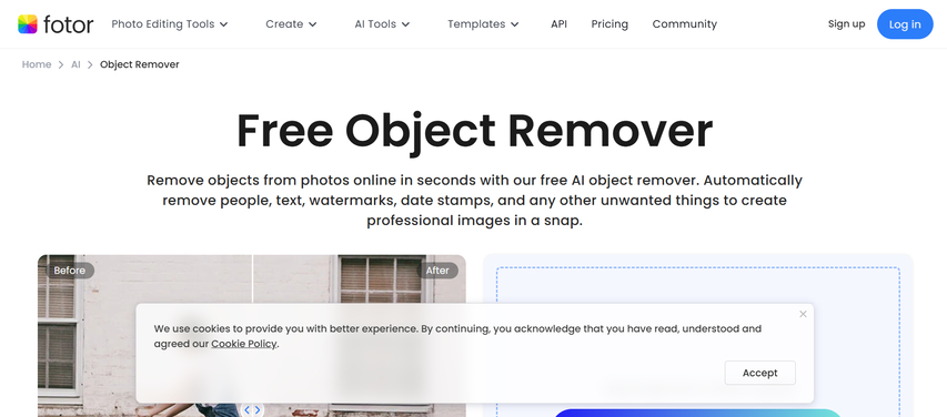 erase emojis with fotor online editor
