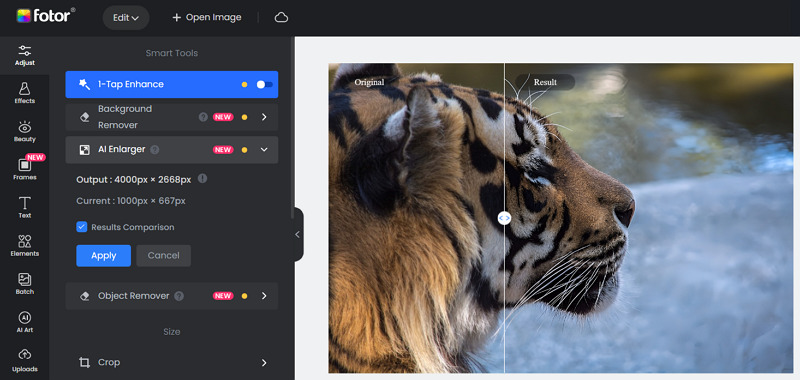 Fotor Sharpen Image Online AI