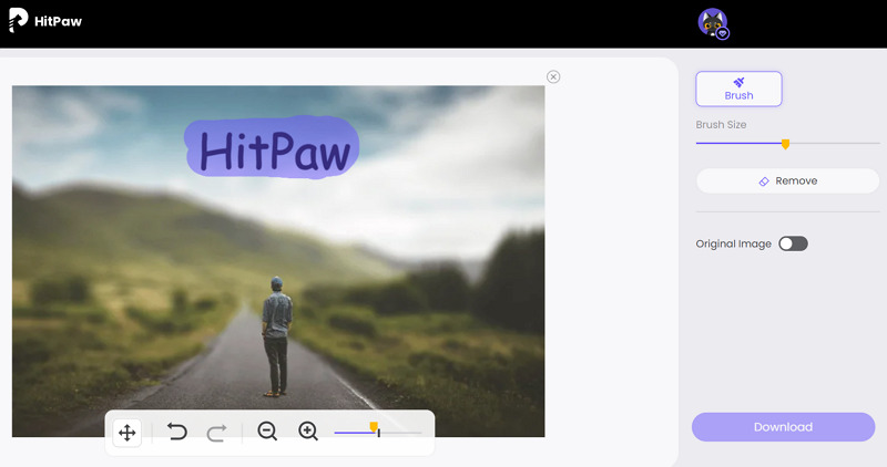 Step 2 to HitPaw Remove Image Watermark