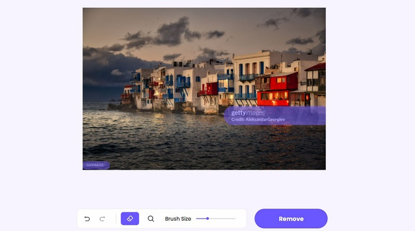 hitpaw select watermark area