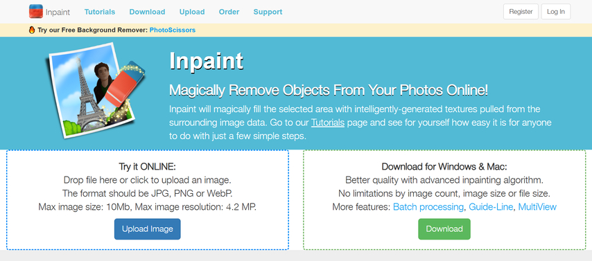 use inpaint to delete emojis from photos