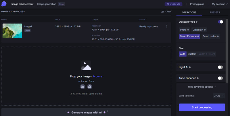 Let's Enhance Sharpen AI Image Online