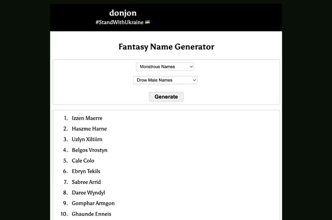 family name generator fantasy
