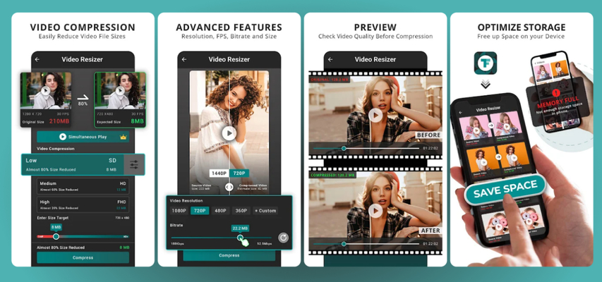 TinyFlick video compressor app for Android