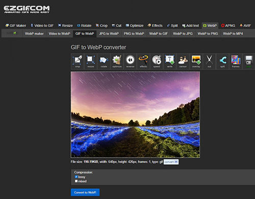 Batch Convert WEBP to Animated GIF  Using the WEBP to GIF Converter  Software 