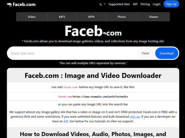 Faceb Facebook profile viewer online tool