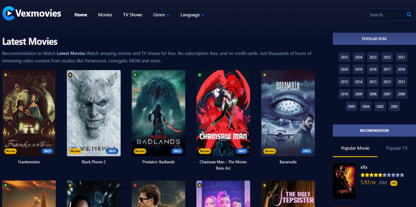 Flixtor alternative Vexmovies
