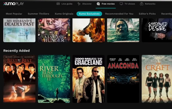 Flixtor alternative Xumo Play