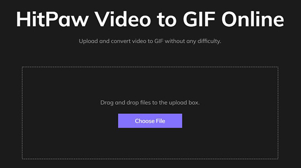 Step 1 to HitPaw Online Create GIFs