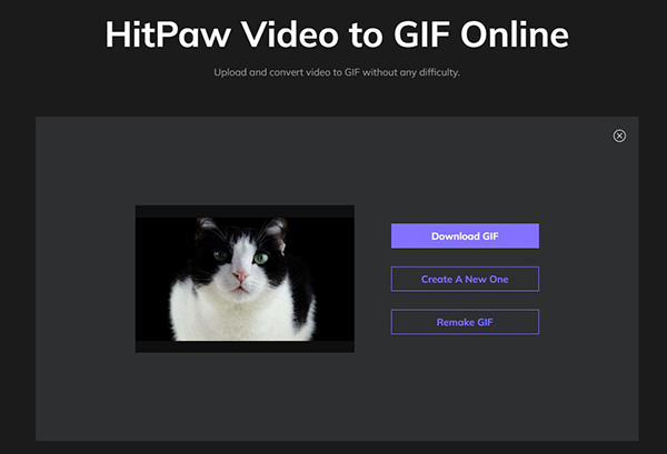 Step 3 to HitPaw Online Create GIFs