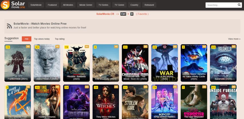 Hurawatch alternative SolarMovie