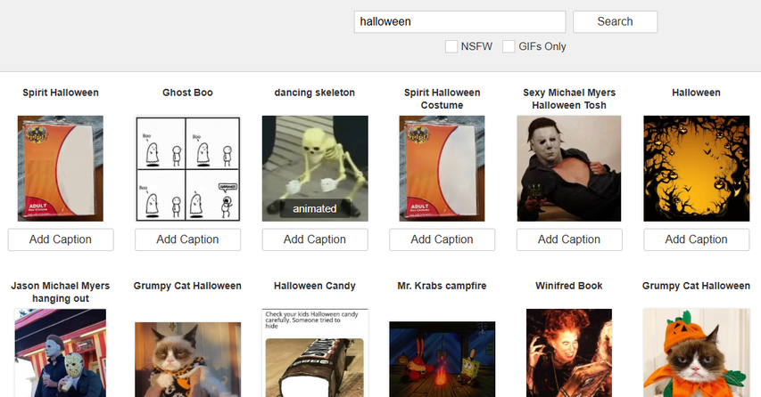 Imagflip Meme Generator Halloween templates