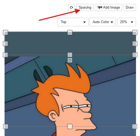 Imagflip Meme Generator Spacing tool