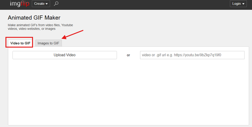 Imgflip Animated GIF maker from video and images