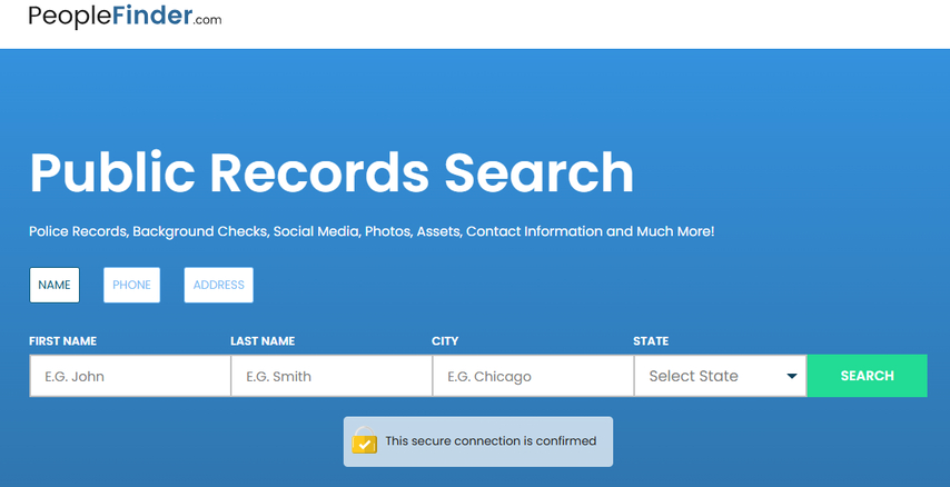 PeopleFinder to view Facebook profiles without an account