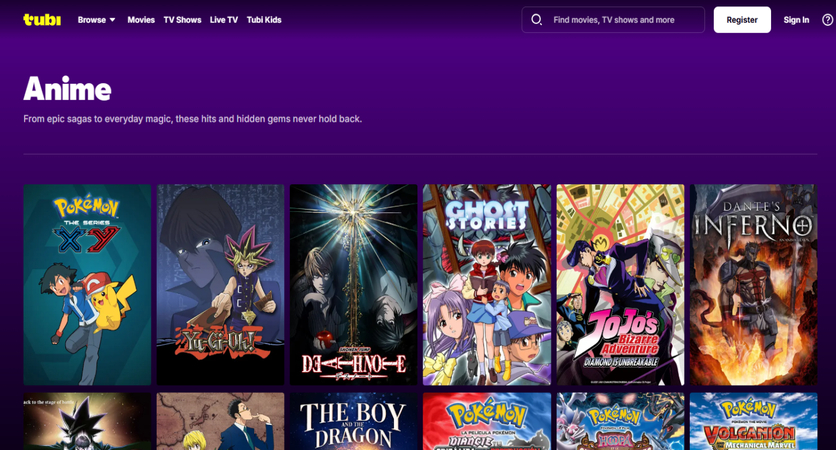 Tubi TV HiAnime alternative