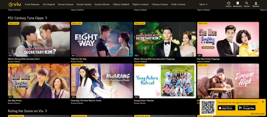 Viu free Korean drama website