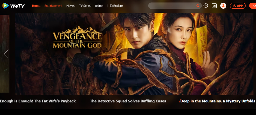 WeTV free Korean drama website