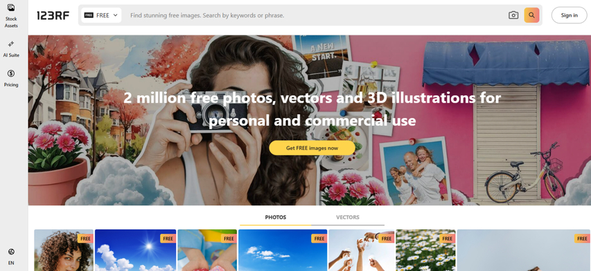 123RF free photos and vector downloads