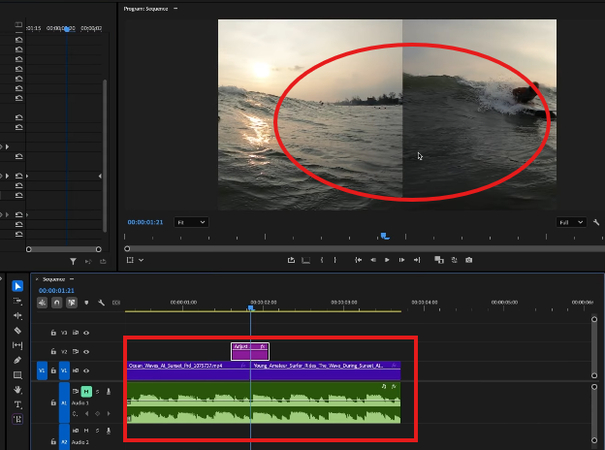 Adding a Whip pan transition in Premiere Pro