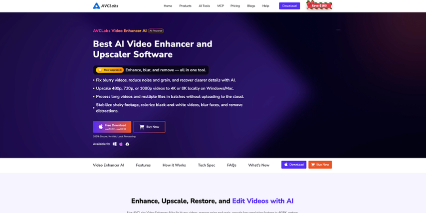 avclabs video enhancer ai for restoration