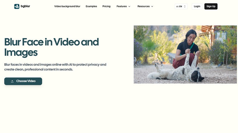 BGBlur App to Blur Faces