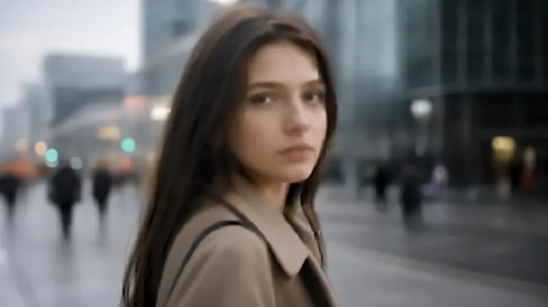 Blurry Sora AI video sample before enhancement