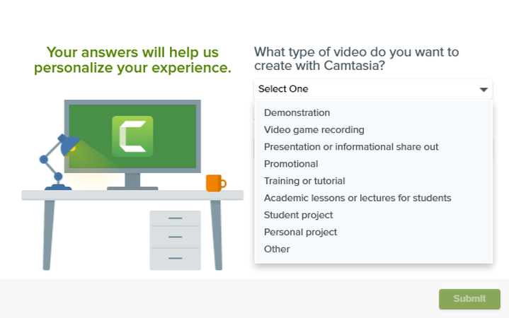 Camtasia for training and tutorials