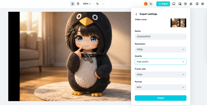 Unblur Templates in CapCut by Adjust Settings