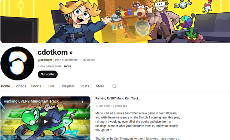 cdotkom funny YouTube channel