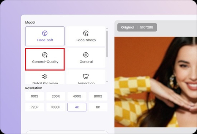 choose required video enhancement settings on hitpaw