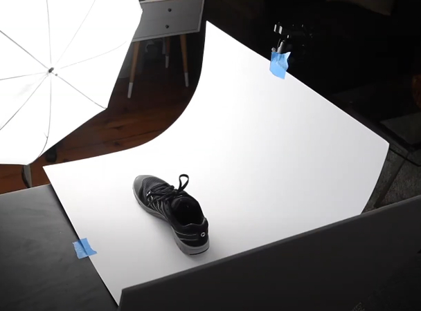Choosing a background for the product video