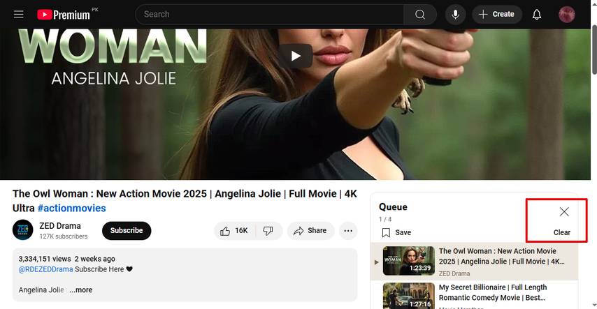 clearing-youtube-queue-on-browser