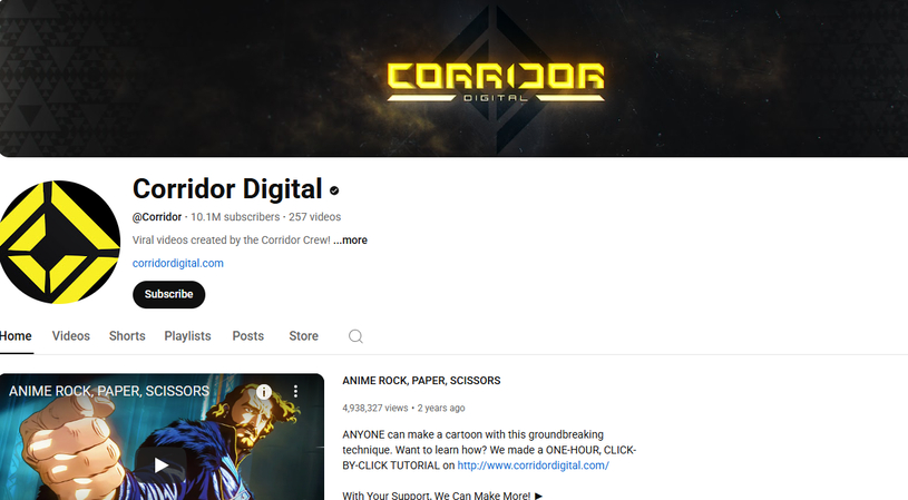 Corridor Digital funny YouTube channel