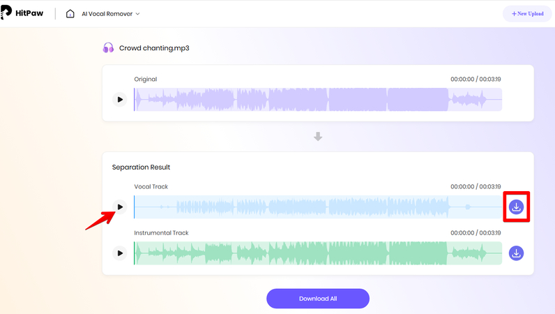 downloading-crowd-chants-hitpaw-online-vocal-remover