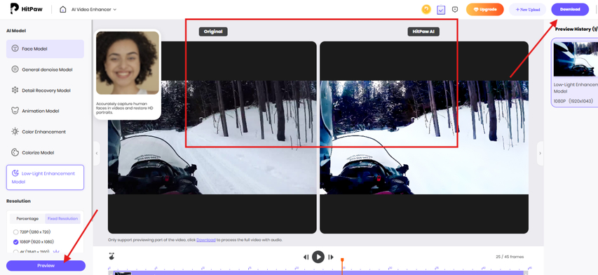 Downloading the enhanced sports movie