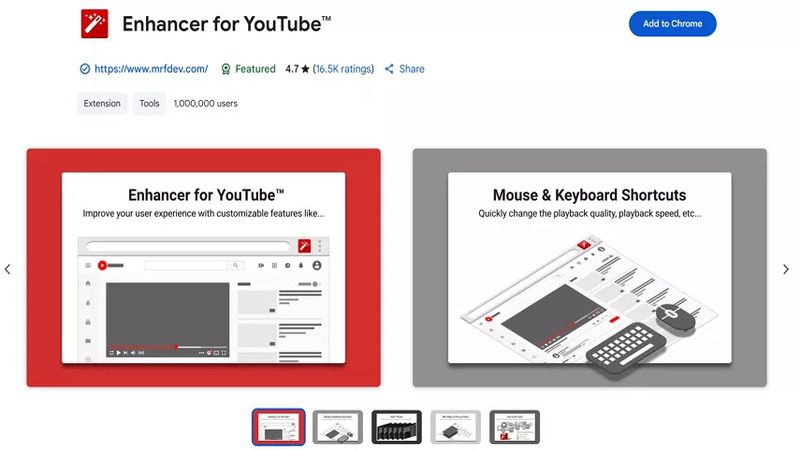 enhancer for youtube extension