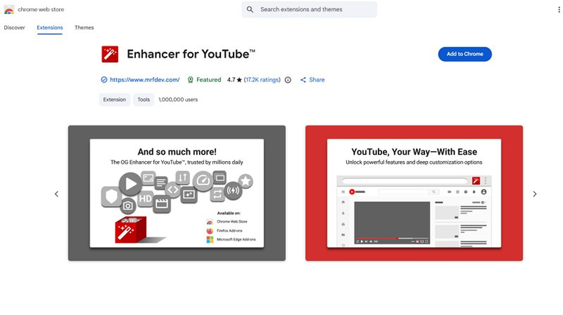 Enhancer for YouTube Extension