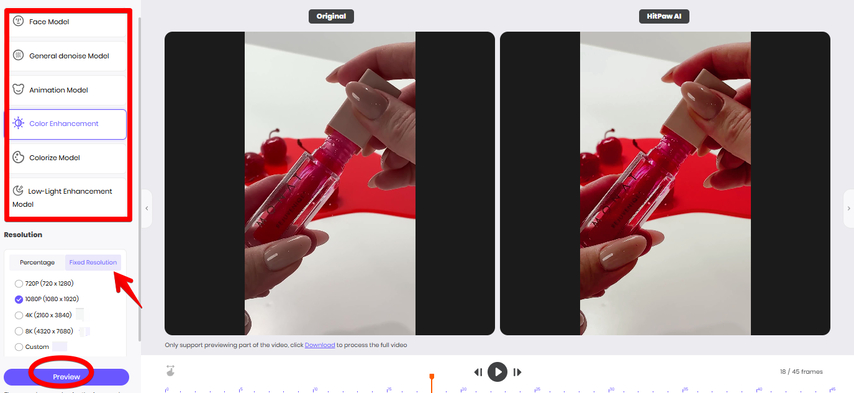 Enhancing Instagram product video
