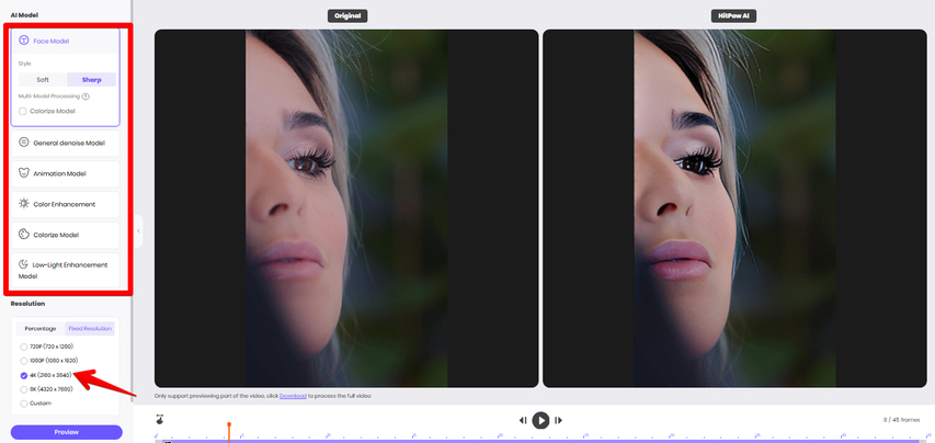 enhancing-snapchat-video-using-hitpaw-online-video-enhancer